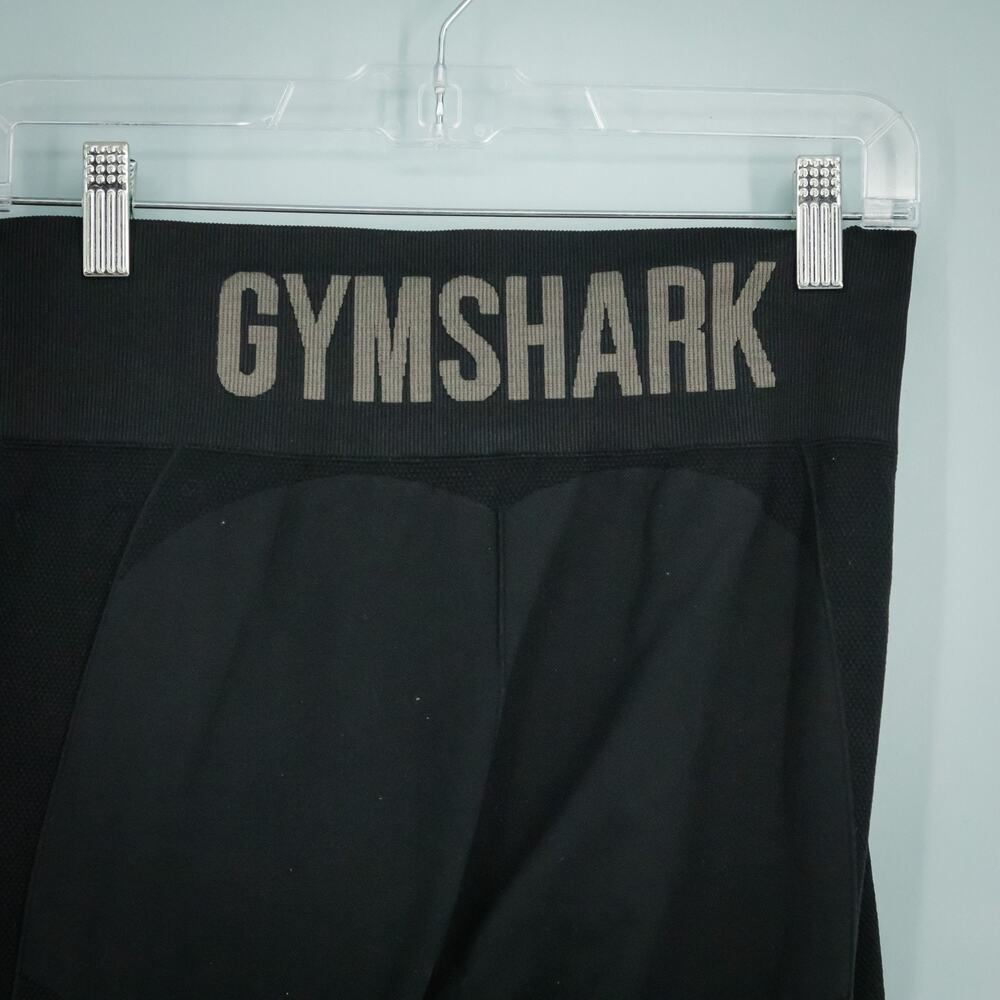Gymshark Size Small S Black Logo Pull On Active Athletic Casual Leggings - Picture 4 of 6